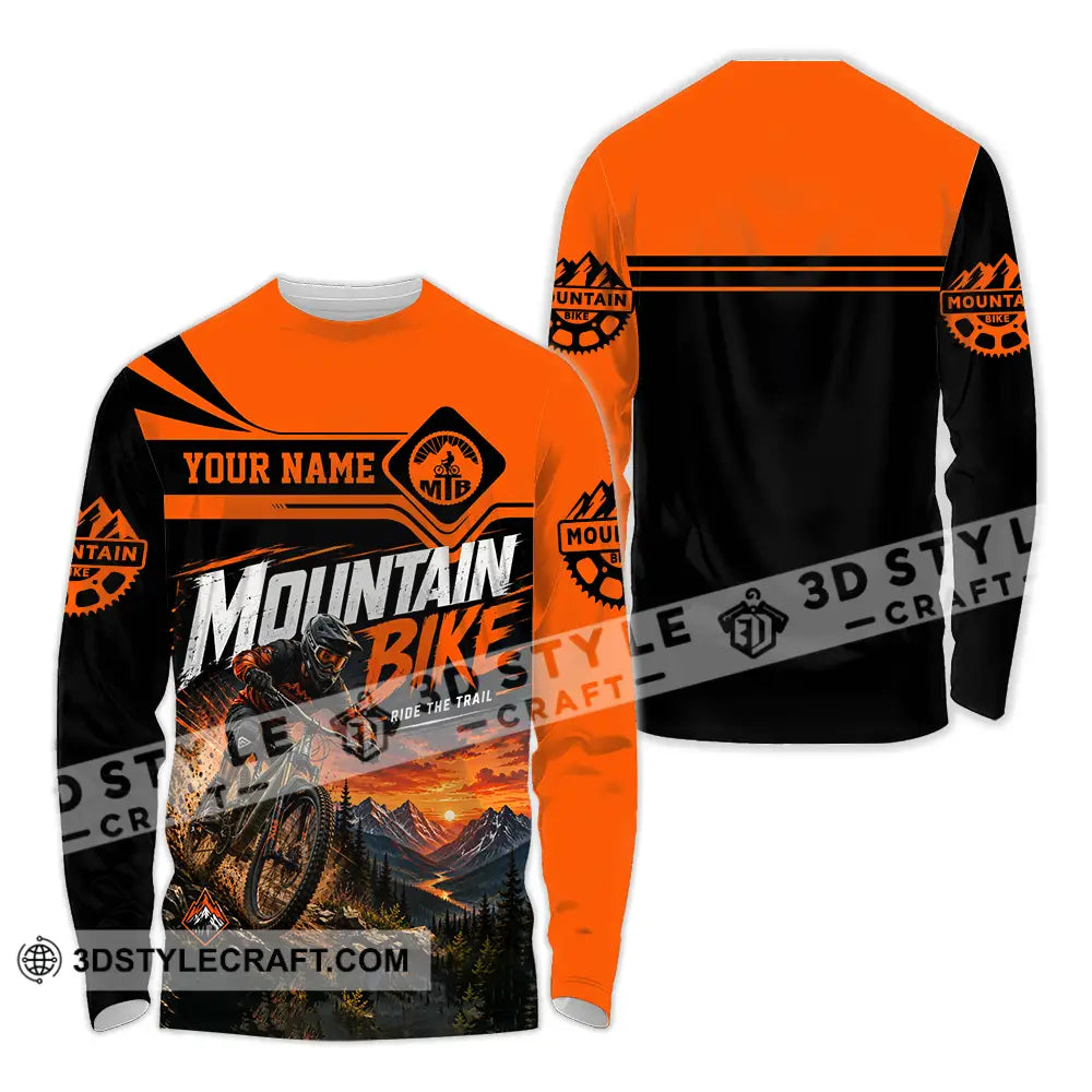 Unisex Shirt - Custom Mountain Bike Shirt - Long Sleeve Shirt / S - T-shirt