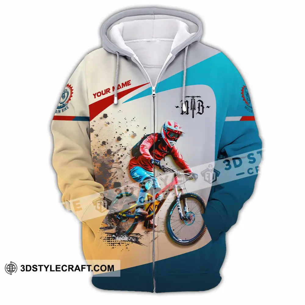 Unisex Shirt Custom Mountain Bike MTB Shirt Zipper Hoodie / S T shirt