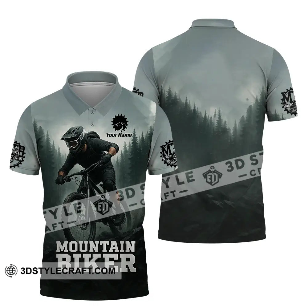 Unisex Shirt - Custom Mountain Bike Shirt Polo Shirt / S T-shirt