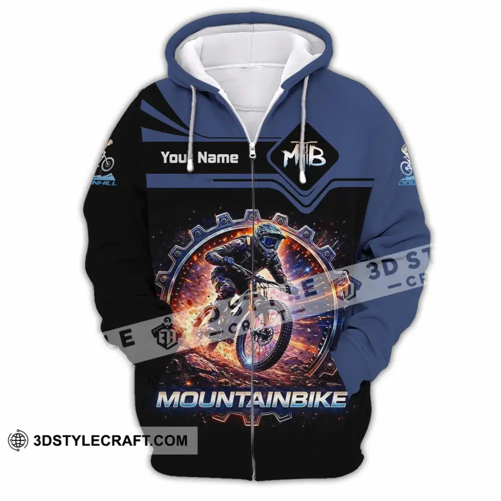 Unisex Shirt - Custom Mountain Bike Shirt - Zipper Hoodie / S - T-shirt