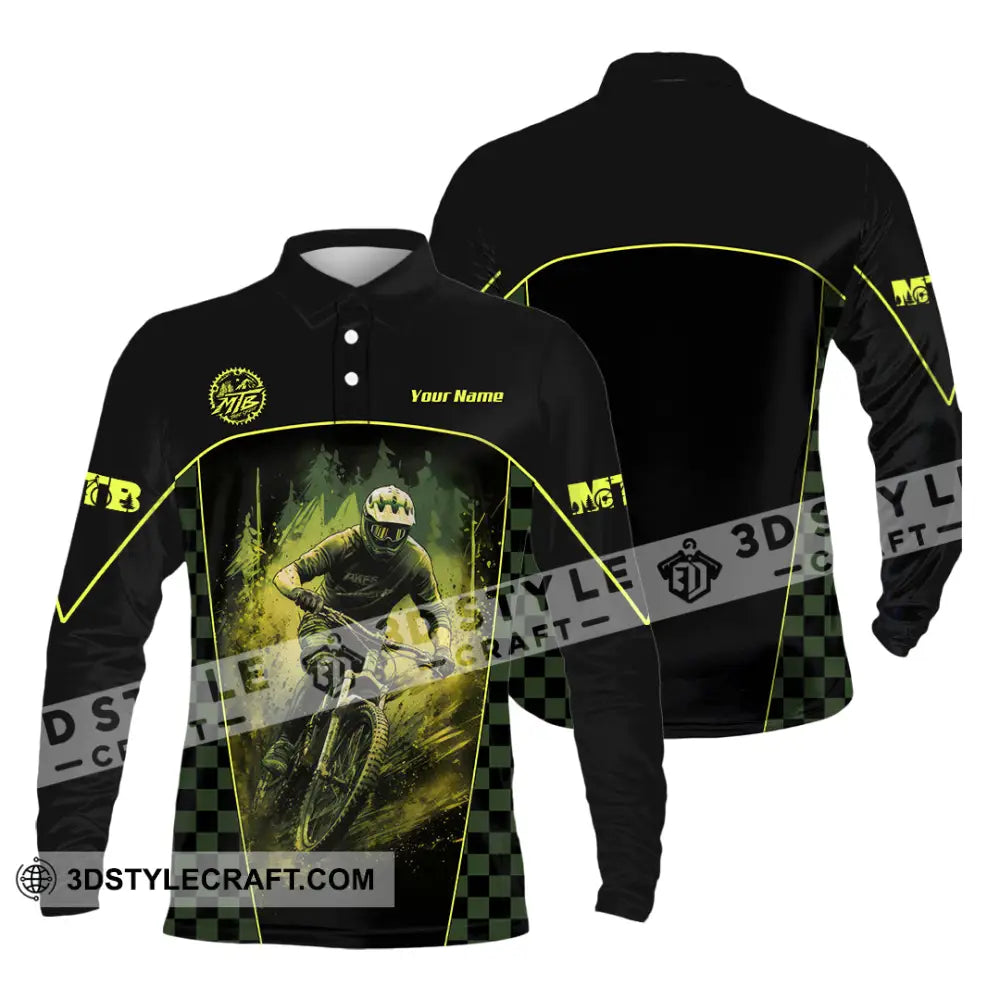 Unisex Shirt - Custom MTB Shirt Long Sleeve Polo / S T-shirt