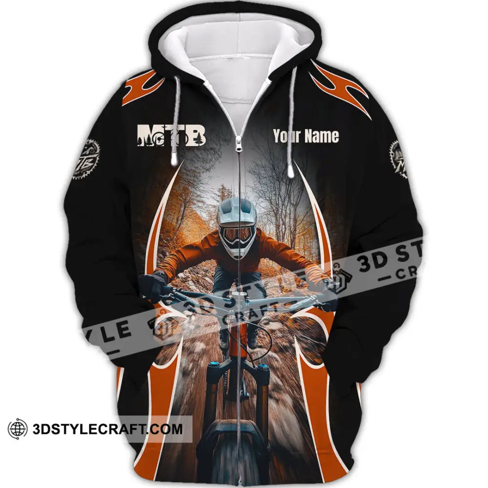 Unisex Shirt - Custom MTB Shirt Zipper Hoodie / S T-shirt