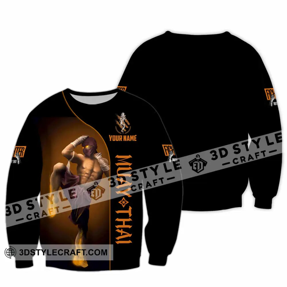 Unisex Shirt - Custom Muay Thai 3D Shirt - Long Sleeve / S - T-shirt