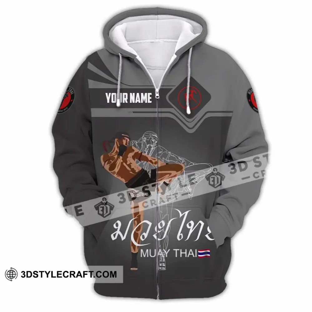 Unisex Shirt - Custom Muay Thai 3D Shirt - Zipper Hoodie / S - T-shirt