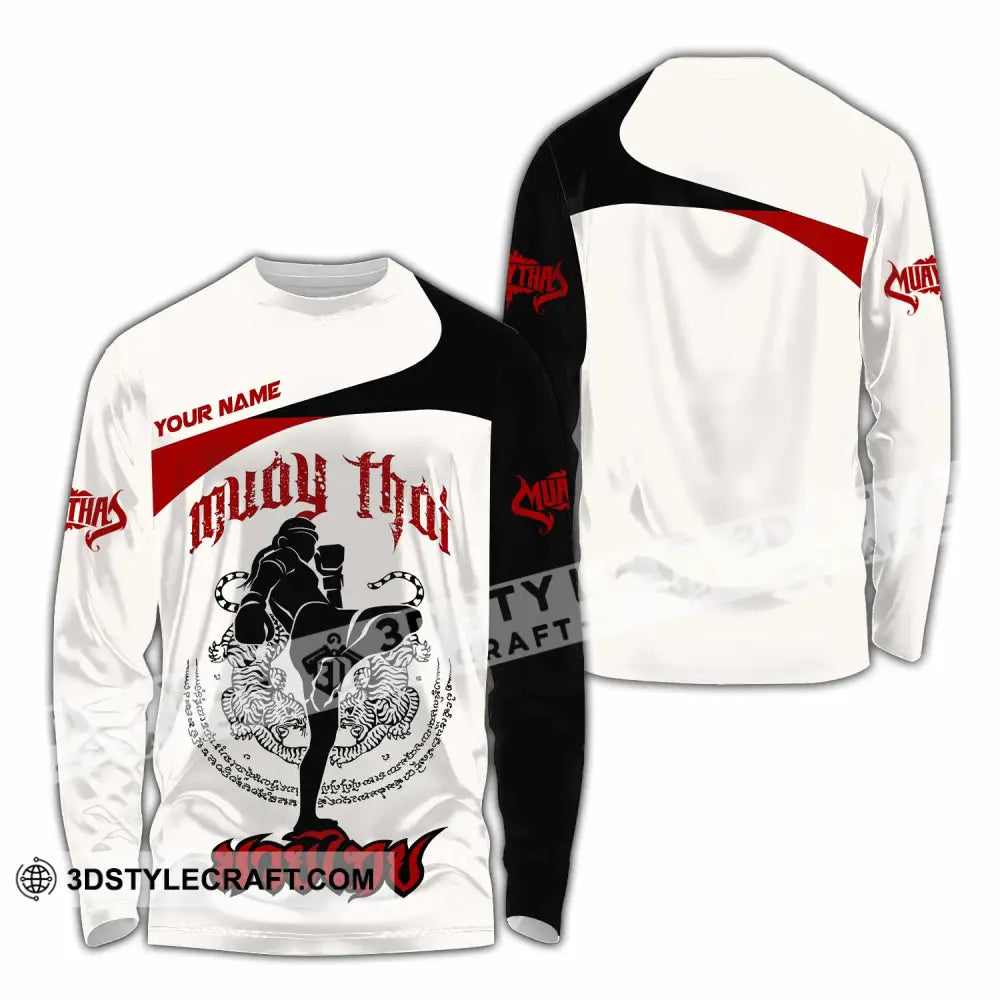 Unisex Shirt - Custom Muay Thai Shirt Long Sleeve Shirt / S T-shirt