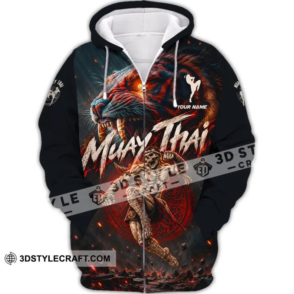 Unisex Shirt - Custom Muay Thai Shirt - Zipper Hoodie / S - T-shirt