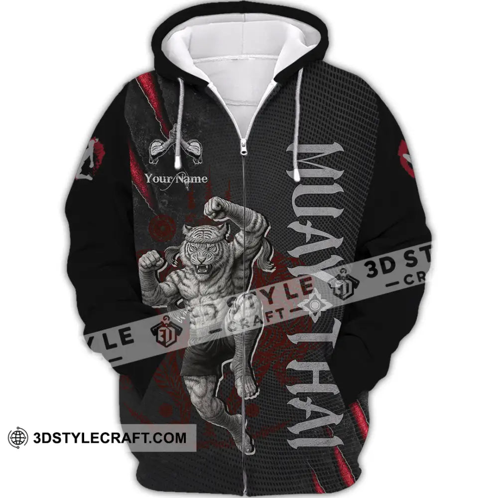 Unisex Shirt - Custom Muay Thai Shirt Zipper Hoodie / S T-shirt