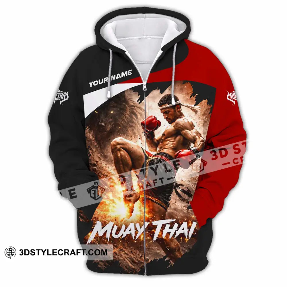 Unisex Shirt - Custom Muay Thai Shirt - Zipper Hoodie / S - T-shirt