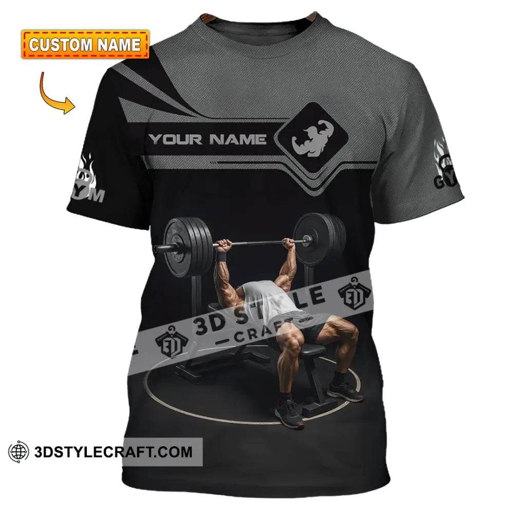 Unisex Shirt - Custom Muscular Man Weightlifting Sports Shirt T-shirt