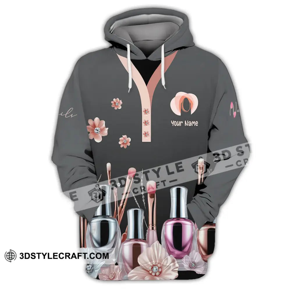 Unisex Shirt Custom Nails Artist Shirt Hoodie / S T shirt