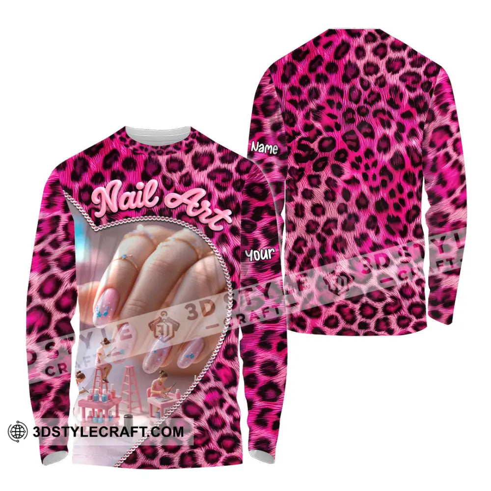 Unisex Shirt Custom Nails Artist Shirt Long Sleeve Shirt / S T shirt