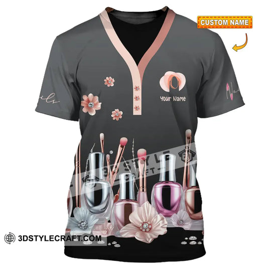 Unisex Shirt - Custom Nails Artist Shirt style option 1