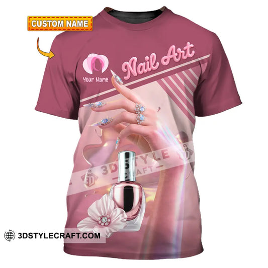 Unisex Shirt Custom Nails Artist Shirt T shirt