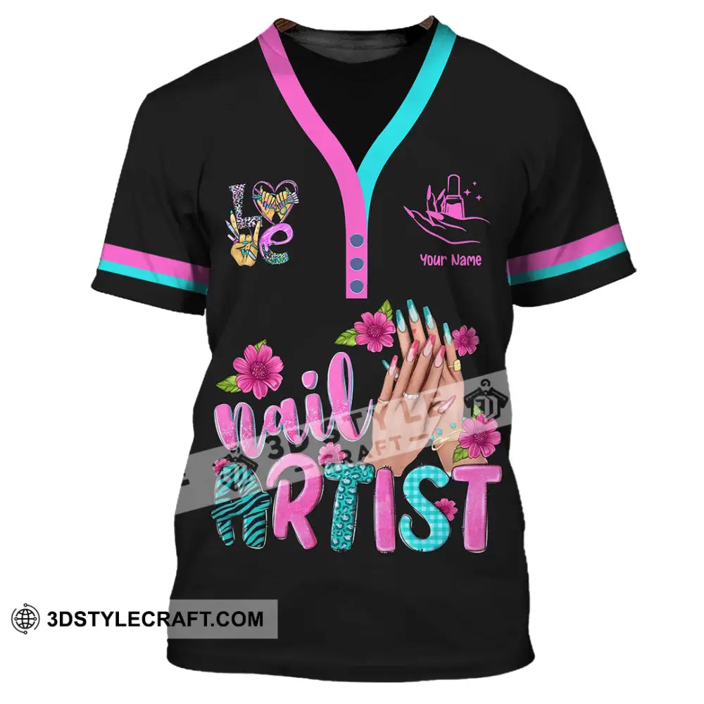 Unisex Shirt Custom Nails Artist Shirt T Shirt / S T shirt