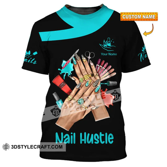 Unisex Shirt - Custom Nails Hustle Shirt style option 1