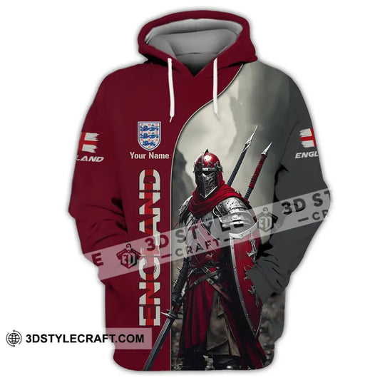 Unisex Shirt - Custom Name 3D Shirt For England Lover, Warrior style option 3