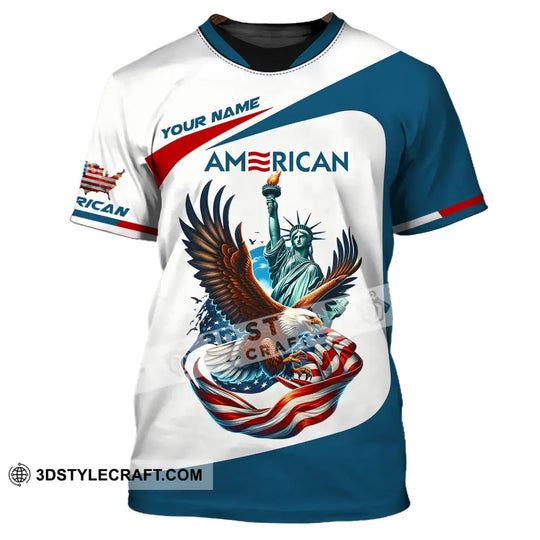 Unisex Shirt - Custom Name 3D Shirt - Icon Of America style option 2