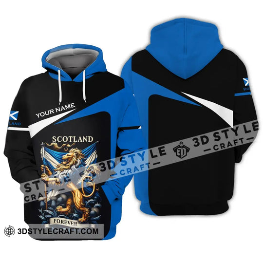 Unisex Shirt - Custom Name 3D Shirt - Scotland Forever style option 3