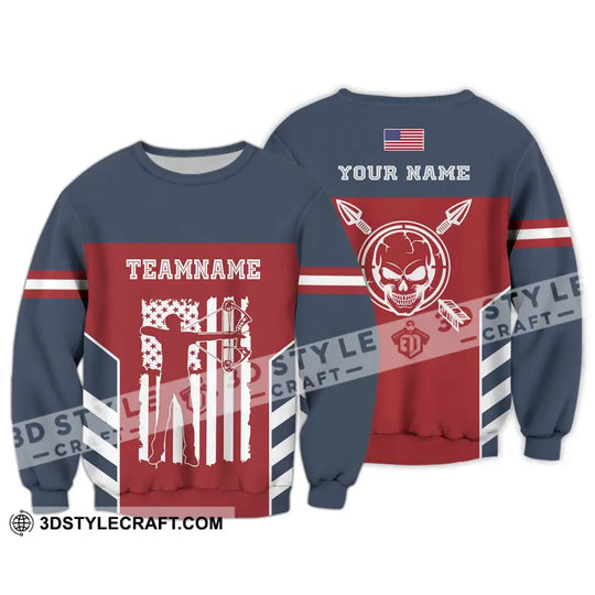 Unisex Shirt - Custom Name America Archery Shirt style option 4