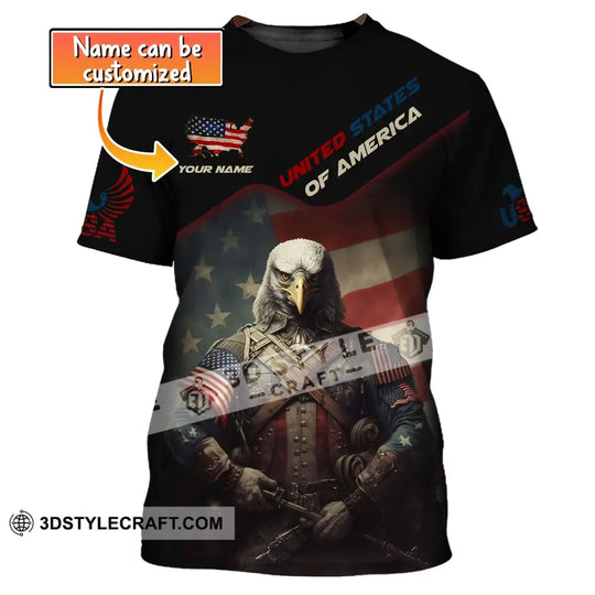 Unisex Shirt, Custom Name American Shirt, American Pride, America Lover T-Shirt style option 1