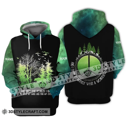 Unisex Shirt - Custom Name Shirt - And Into The Forest I Go To Lose My Mind And Find My Soul style option 3