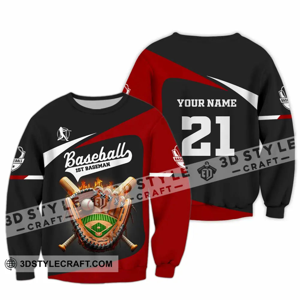Unisex Shirt Custom Name And Number Baseball Love T-Shirt Long Sleeve / S T-Shirt