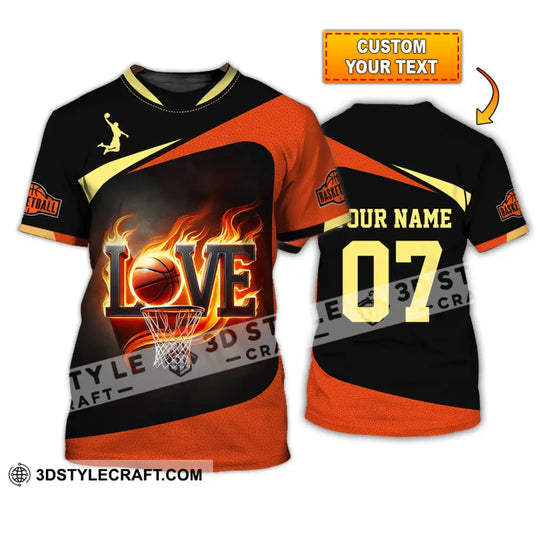 Unisex Shirt, Custom Name and Number Basketball Shirt, Basketball Lover Gift style option 1