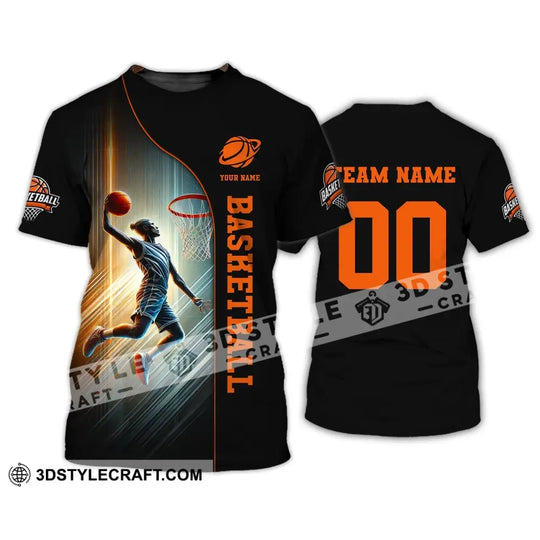 Unisex Shirt, Custom Name and Number Basketball Shirt, Basketball Polo Long Sleeve Shirt style option 2