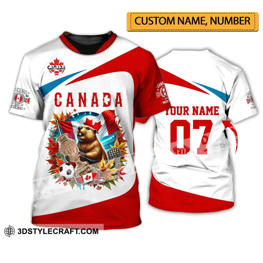 Unisex Shirt - Custom Name And Number Shirt, Canada Team Copa 2024 style option 1