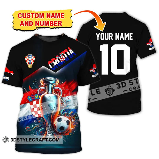 Unisex Shirt, Custom Name and Number Croatia Football Polo Shirt, Euro 2024 Croatia Football Hoodie Long Sleeve Shirt style option 2