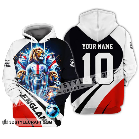 Unisex Shirt - Custom Name And Number England Euro 2024 Shirt National Team style option 4