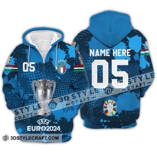 Unisex Shirt - Custom Name And Number Euro 2024 Shirt, Cup Of Italia National Team Shirt style option 2