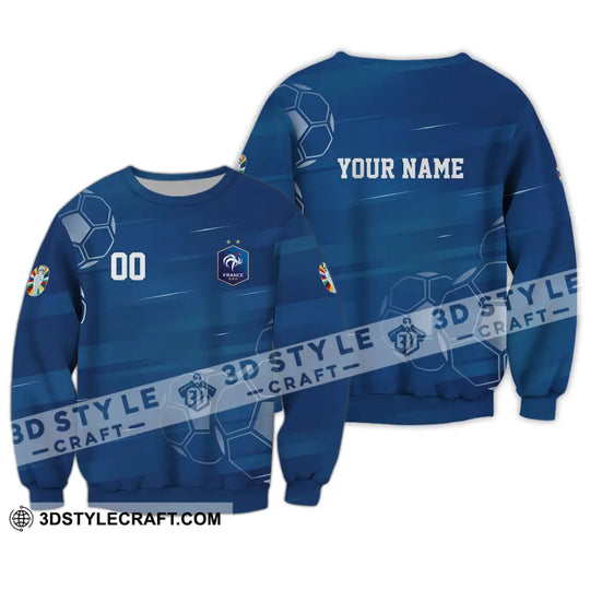Unisex Shirt - Custom Name And Number, Euro 2024 Shirt, France National Team style option 4