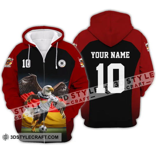 Unisex Shirt - Custom Name And Number, Euro 2024 German Eagle Shirt style option 3