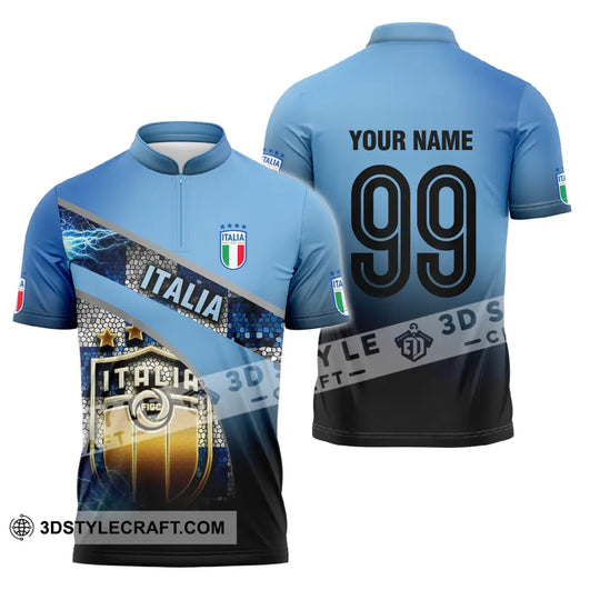 Unisex Shirt - Custom Name And Number, Euro 2024 Shirt Italia National Team style option 3