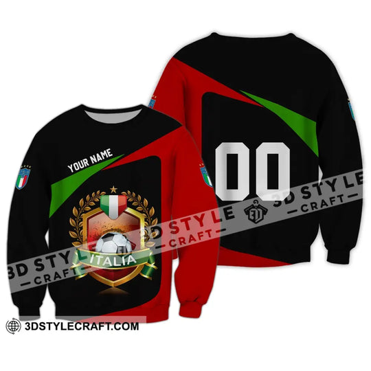 Unisex Shirt - Custom Name And Number Euro 2024 Shirt, Italia Team Champion style option 4