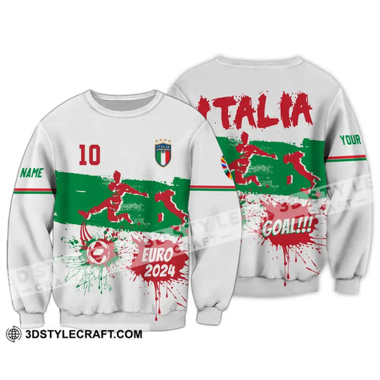 Unisex Shirt - Custom Name And Number Shirt, Euro 2024 Italy National Team Goal! style option 4