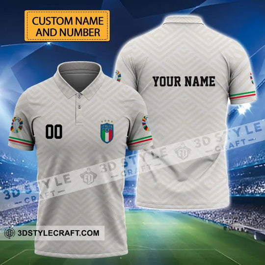 Unisex Shirt - Custom Name And Number, Euro 2024 Shirt, Italy National Team style option 1