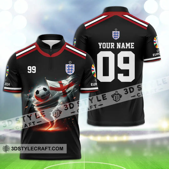 Unisex Shirt - Custom Name And Number Shirt, Euro 2024 National Team, England style option 3