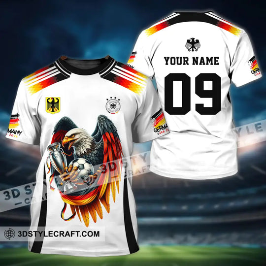 Unisex Shirt - Custom Name And Number Euro 2024 Shirt National Team, Germany Eagle Hugs The Ball style option 2