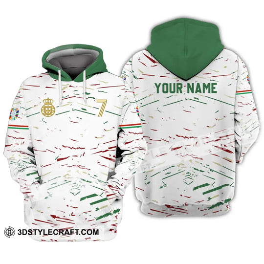 Unisex Shirt - Custom Name And Number Shirt, Euro 2024 Team Shirt Line Color style option 3