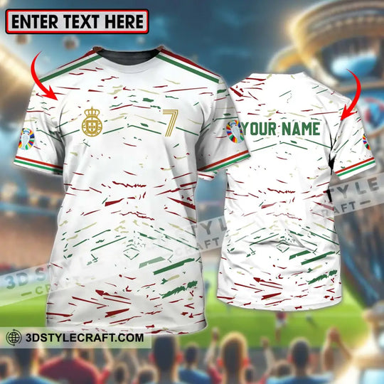 Unisex Shirt - Custom Name And Number Shirt, Euro 2024 Team Shirt Line Color style option 1