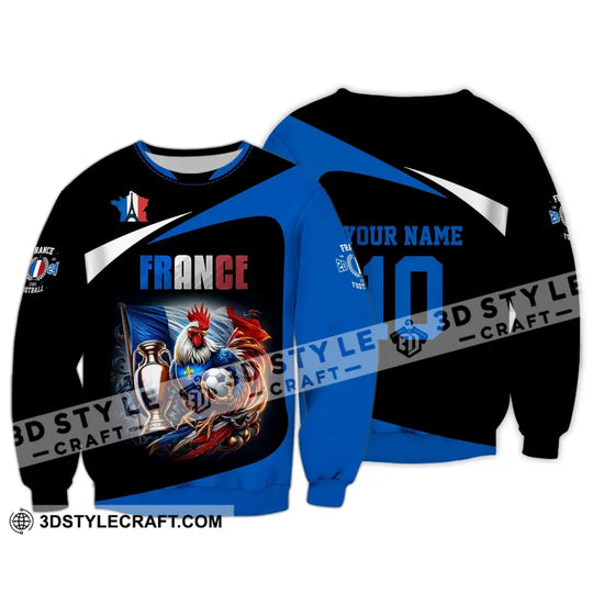 Unisex Shirt - Custom Name And Number Shirt, France National Team Euro 2024 Chicken France style option 4