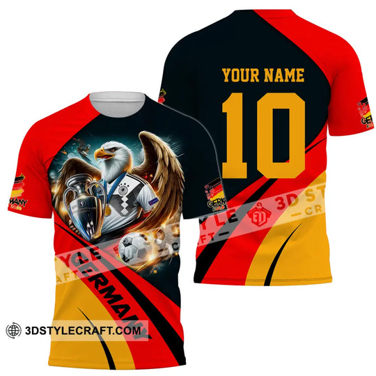 Unisex Shirt - Custom Name And Number Germany Euro 2024 Flag Color Shirt National Team style option 2