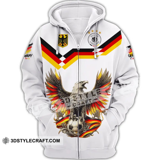 Unisex Shirt, Custom Name and Number Germany Euro 2024 Football Shirt, Germany Football Polo Long Sleeve style option 4