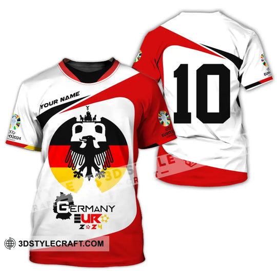 Unisex Shirt - Custom Name And Number, Germany Euro 2024 style option 2