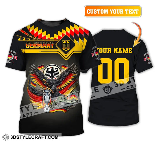Unisex Shirt, Custom Name and Number Germany Football Shirt, Germany Euro 2024 Polo Long Sleeve style option 1