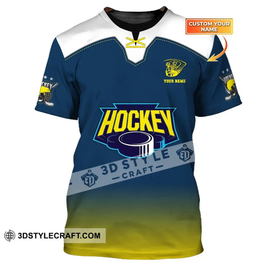 Unisex Shirt, Custom Name and Number Hockey T-Shirt, Hockey Polo, Gift for Hockey Player style option 1