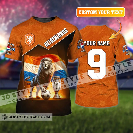 Unisex Shirt, Custom Name and Number Netherlands Euro 2024 Shirt, Netherlands Football Polo Long Sleeve style option 1
