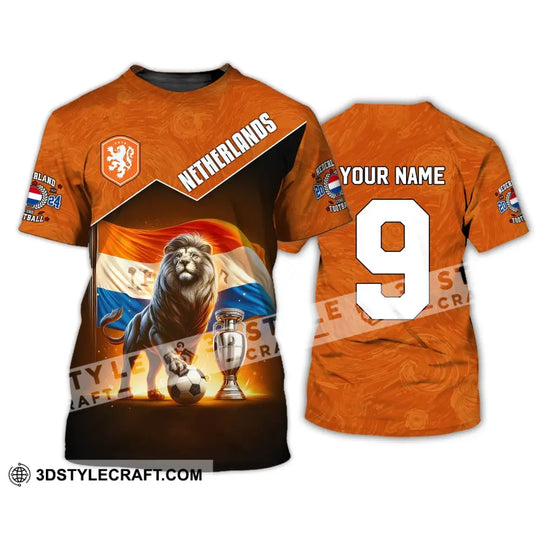 Unisex Shirt, Custom Name and Number Netherlands Euro 2024 Shirt, Netherlands Football Polo Long Sleeve style option 3
